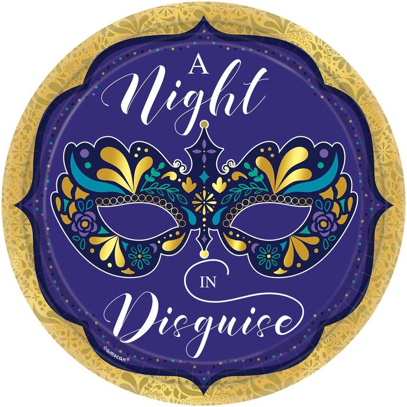 A Night In Disguise Metallic Plates 10.5in, 8pcs