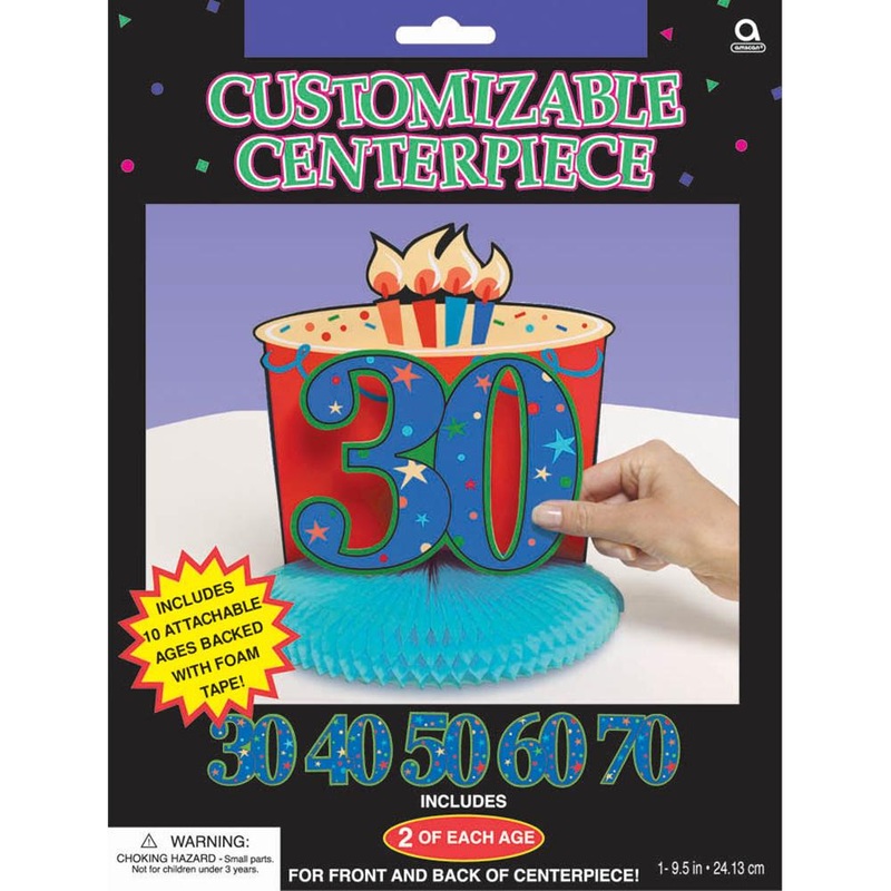 A Year To Celebrate Birthday Attachable Centerpiece