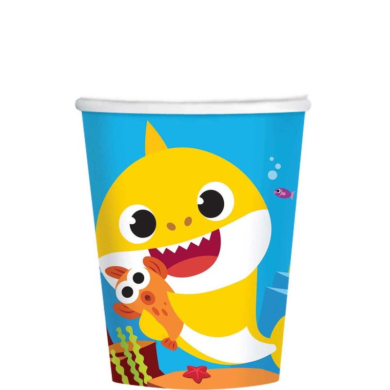 Baby Shark Paper Cups 9oz, 8pcs