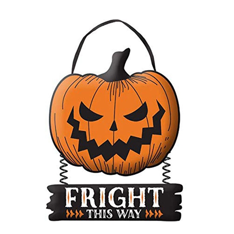 Fright This Way Hanging Sign Decoration