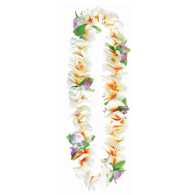 Soft Petals White Lei
