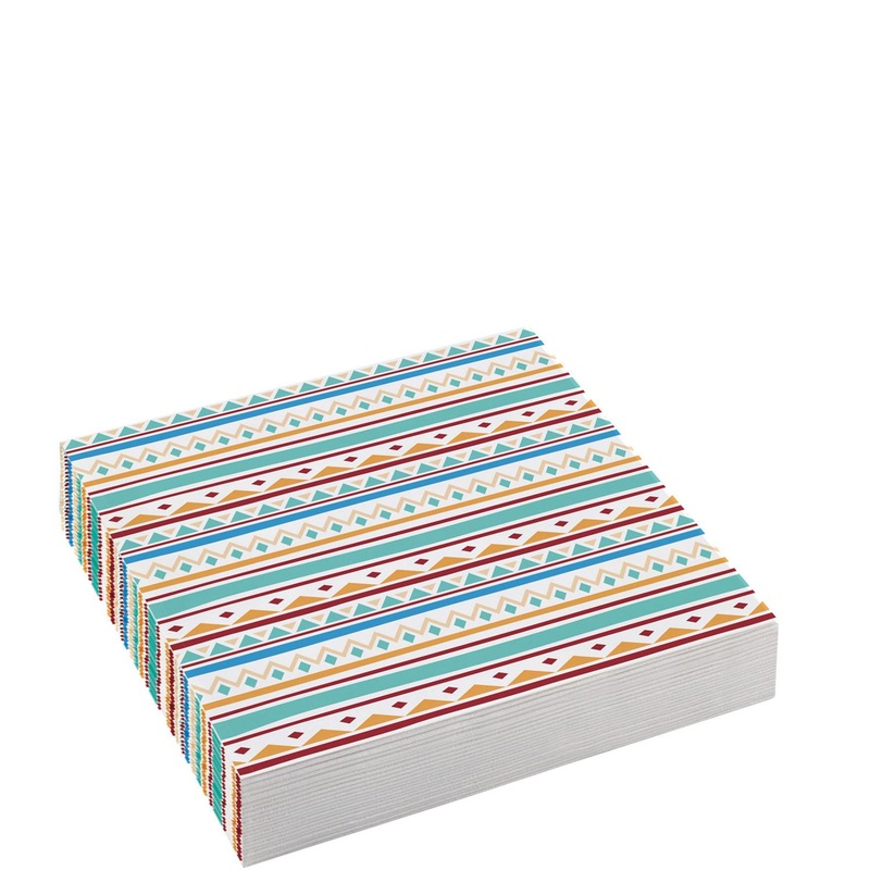 Tepee & Tomahawk Beverage Tissues 20pcs