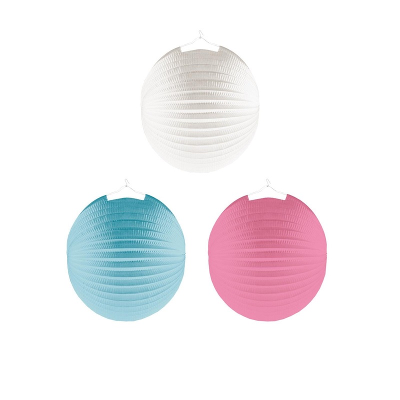 Assorted Lanterns 10in, 3pcs