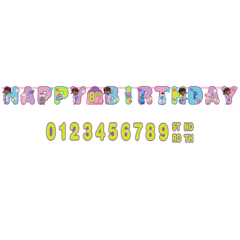 Doc McStuffins Jumbo Add-An-Age Letter Banner