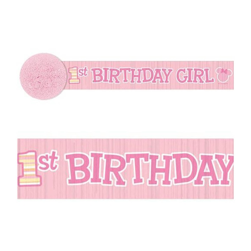 Minnie Mouse 1st Birthday Crepe Streamer 30ft
