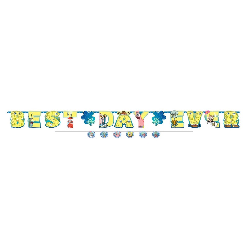 SpongeBob Jumbo Letter Paper Banner Kit