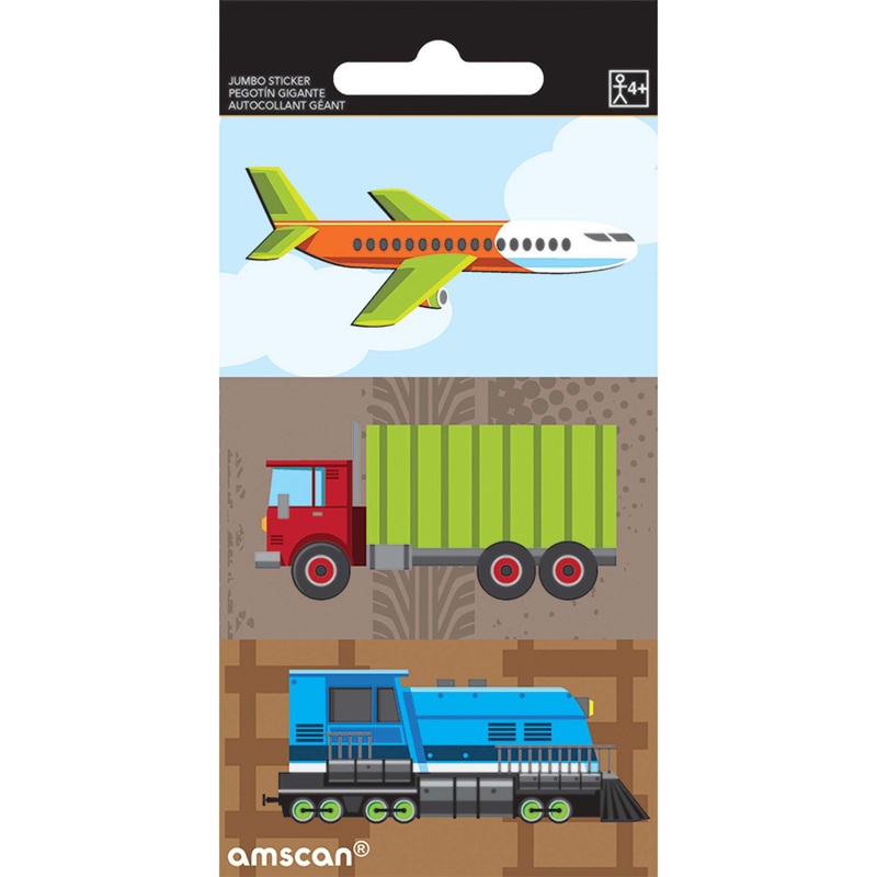 Trucks Planes Jumbo Sticker