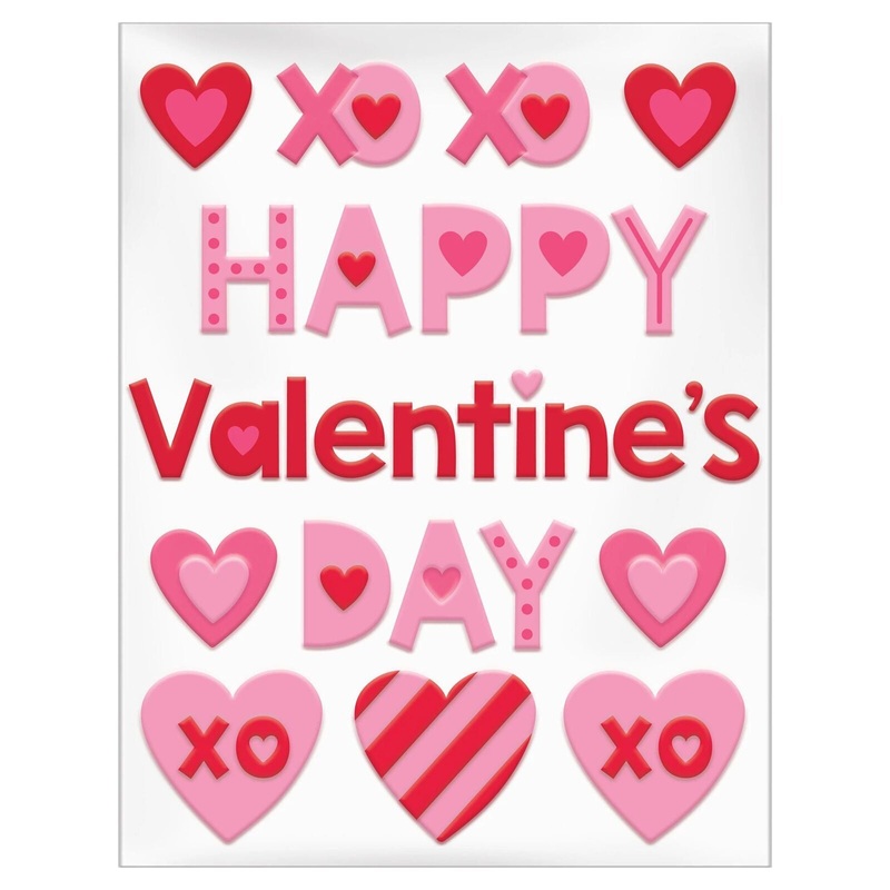 Valentine's Gel Clings