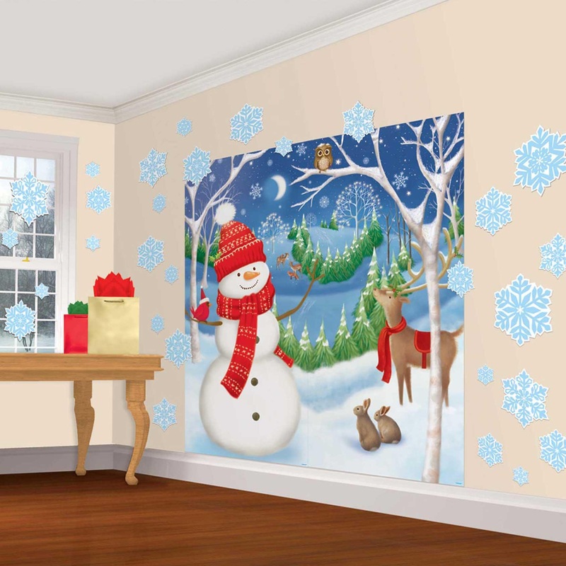 Winter Friends Scene Setter Decorating Kit 32pcs