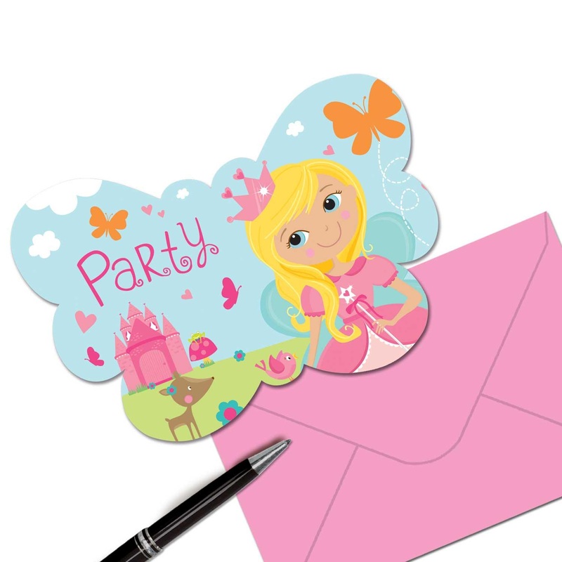 Woodland Princess Postcard Invitations 8pcs
