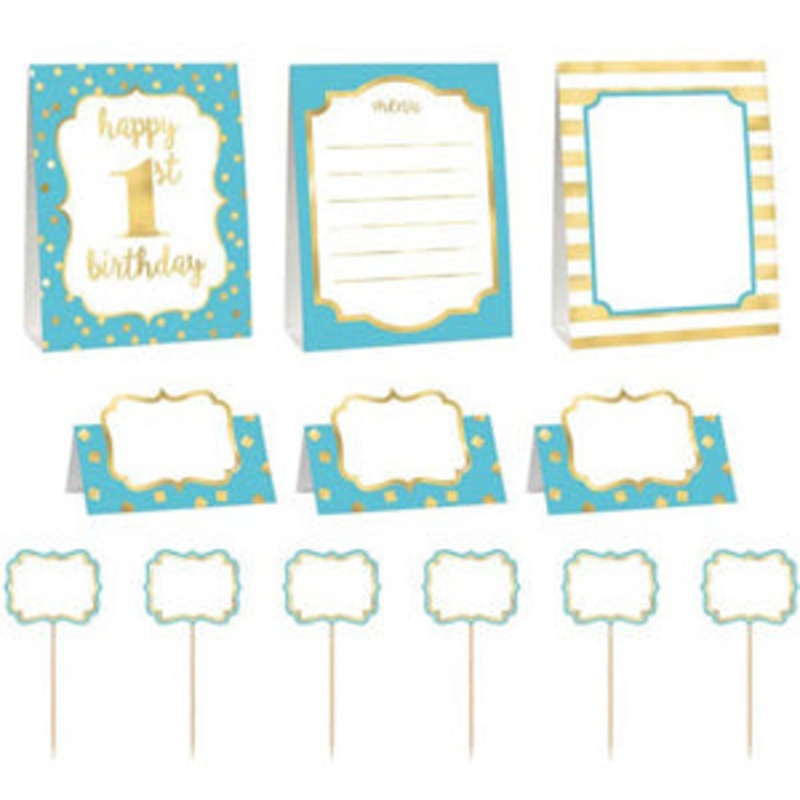 1st Birthday Boy Buffet Decorating Kit