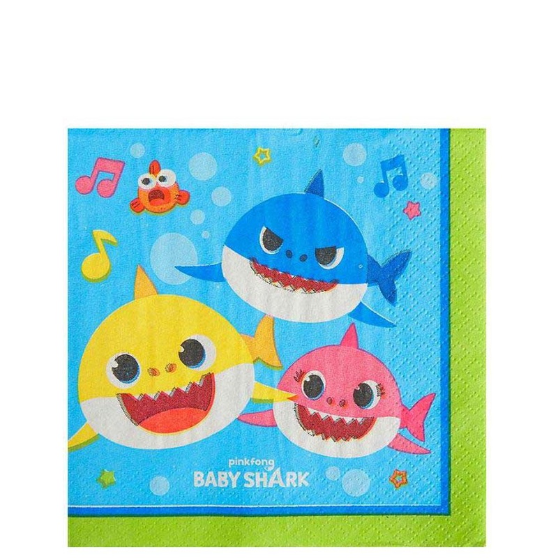 Baby Shark Beverage Tissues 16pcs