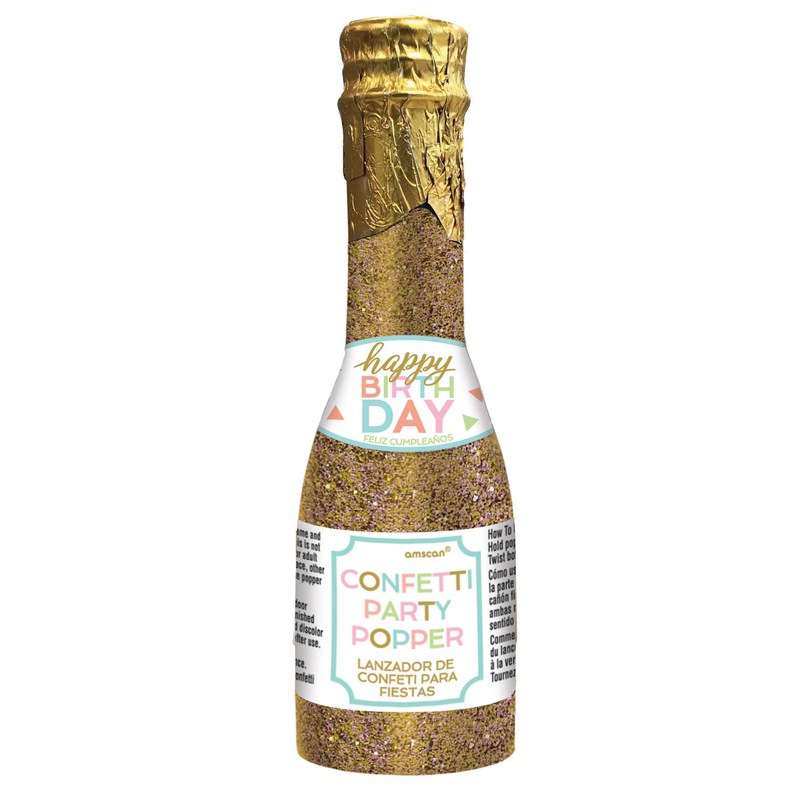 Confetti Fun Mini Bottle Confetti Popper