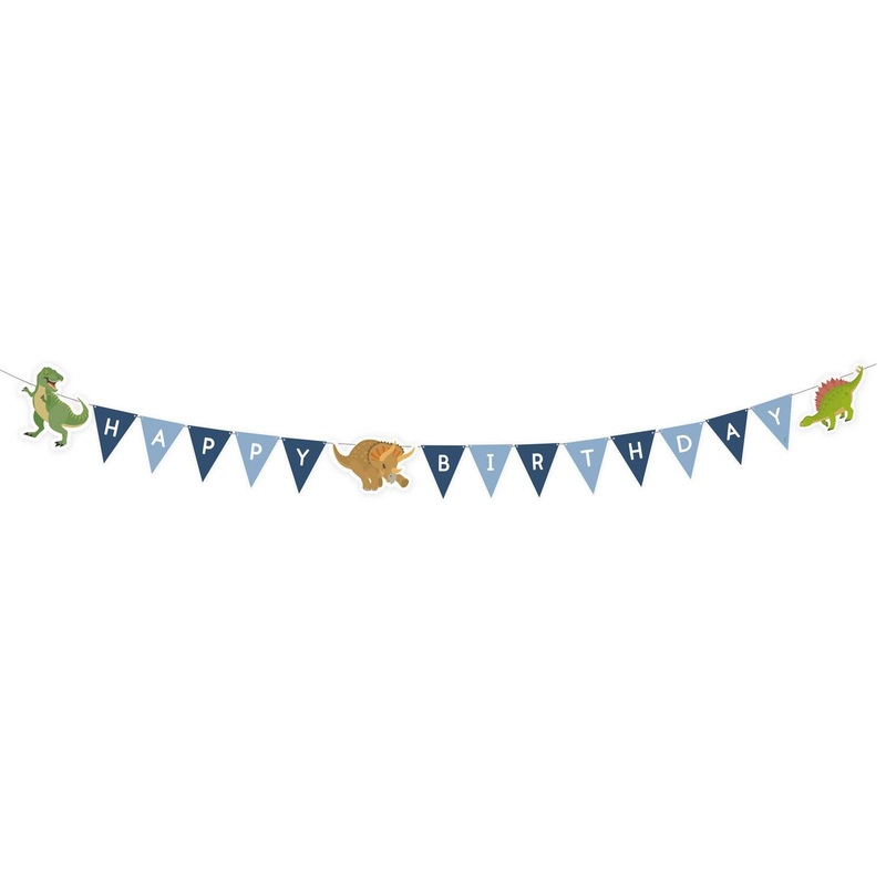 Happy Dinosaur Letter Banner