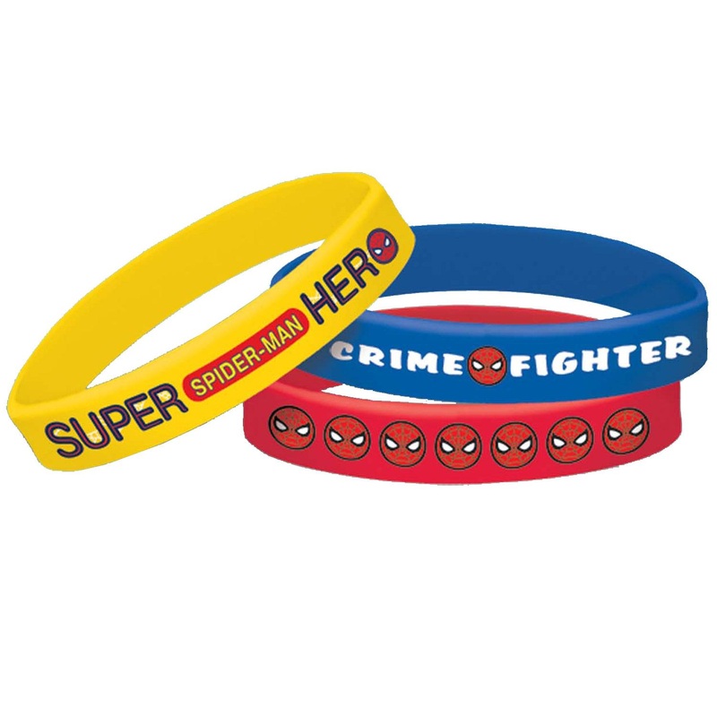 Spider-Man Rubber Bracelets 6pcs