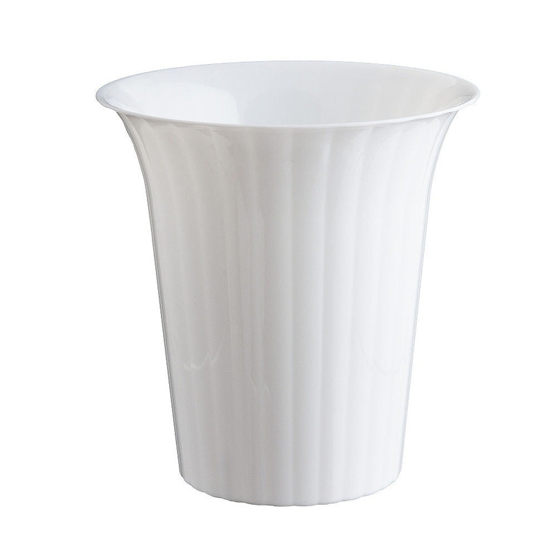 White Medium Flared Plastic Cylinders