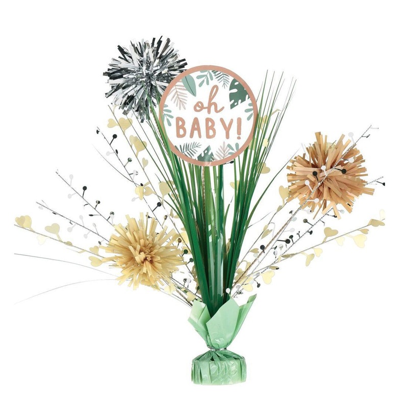 Baby Shower Soft Jungle Hello Baby Spray Centerpiece Decoration 18in