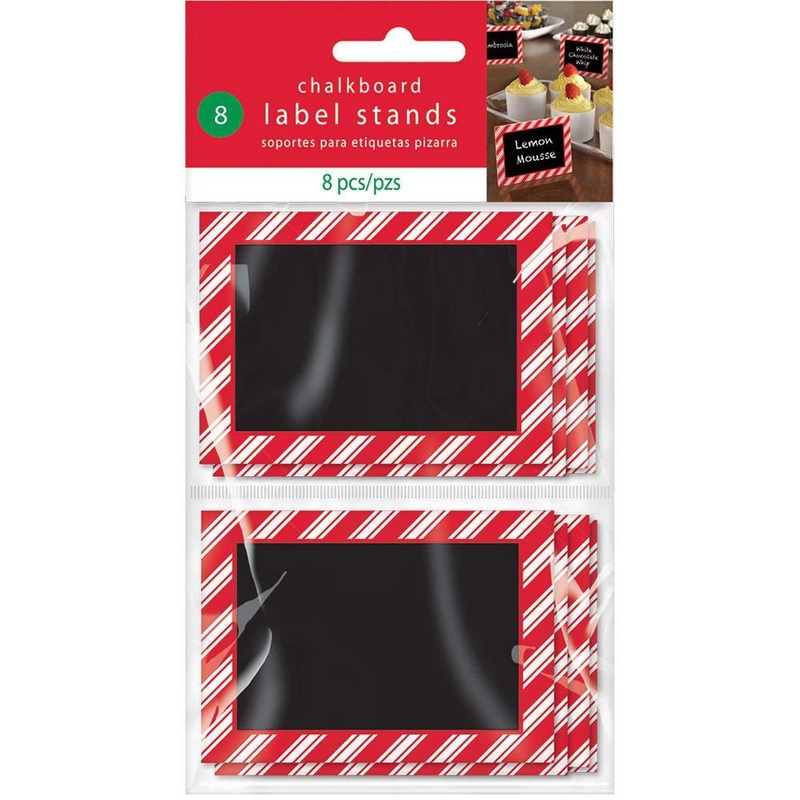 Christmas Chalkboard Label Stand 8pcs