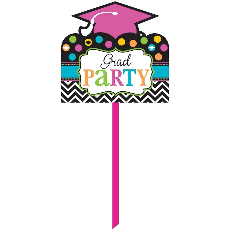 Dream Big Plastic Yard Sign 14in x 15in