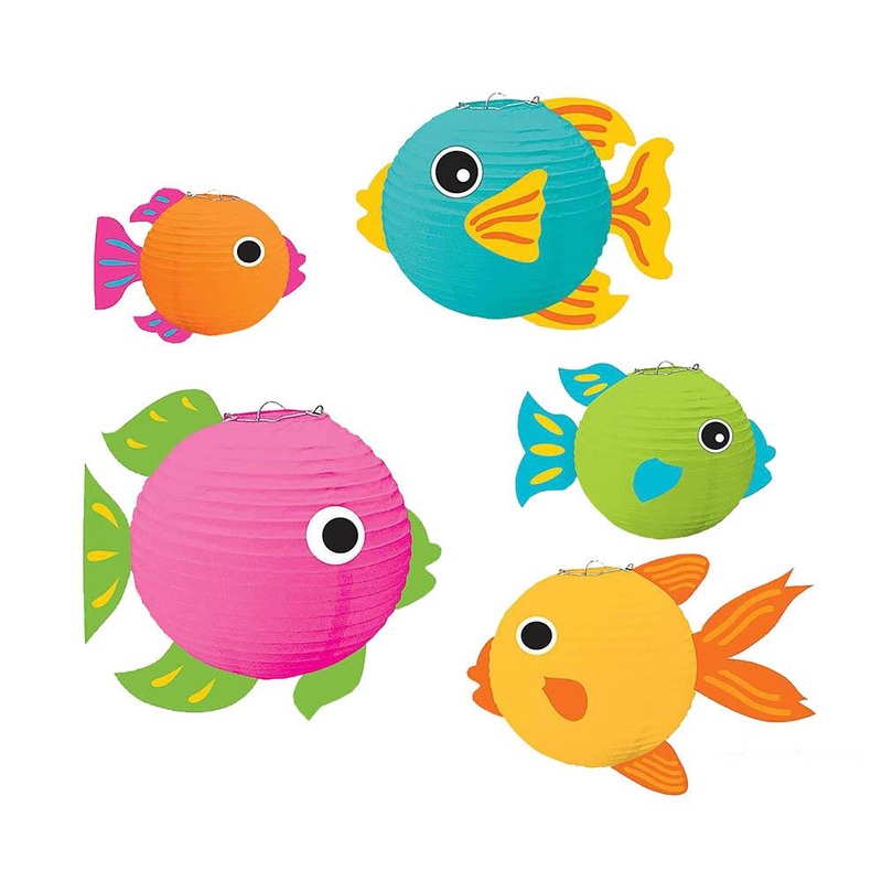 Fish Lanterns With Add Ons 5pcs