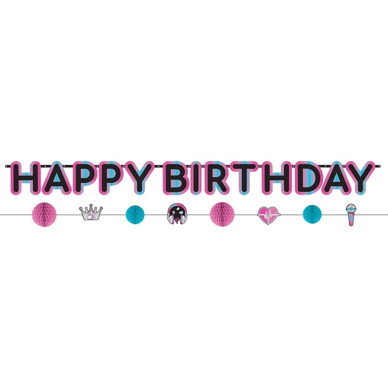 Internet Famous Birthday Letter Banner Decoration 2pcs