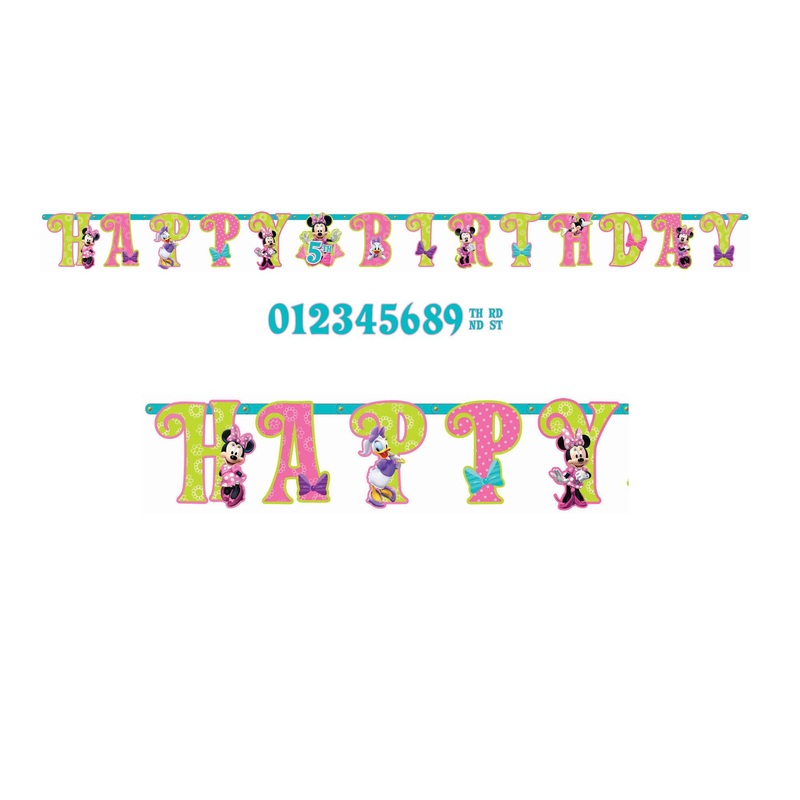 Minnie Mouse 1st Birthday Giant Letter Banner