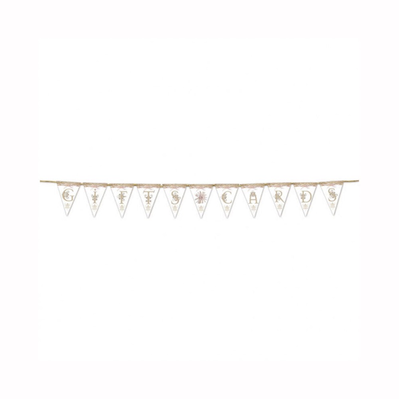 Rustic Wedding Card & Gift Pennant Banner