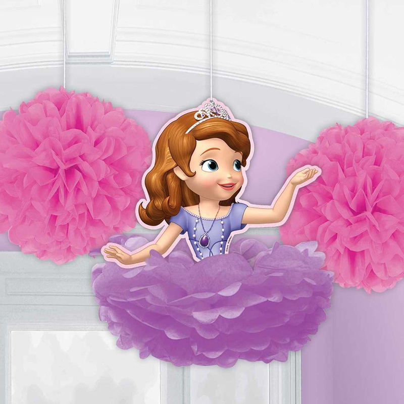 Sofia The First Fluffy Decorations 3pcs
