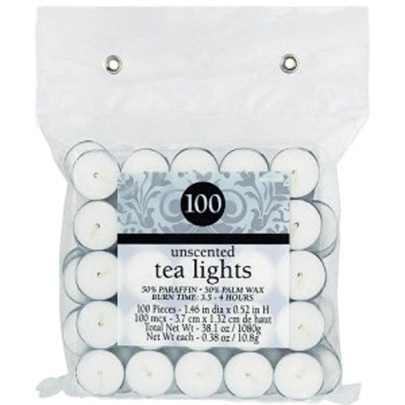 Tealites - Unscented Candles 100pcs