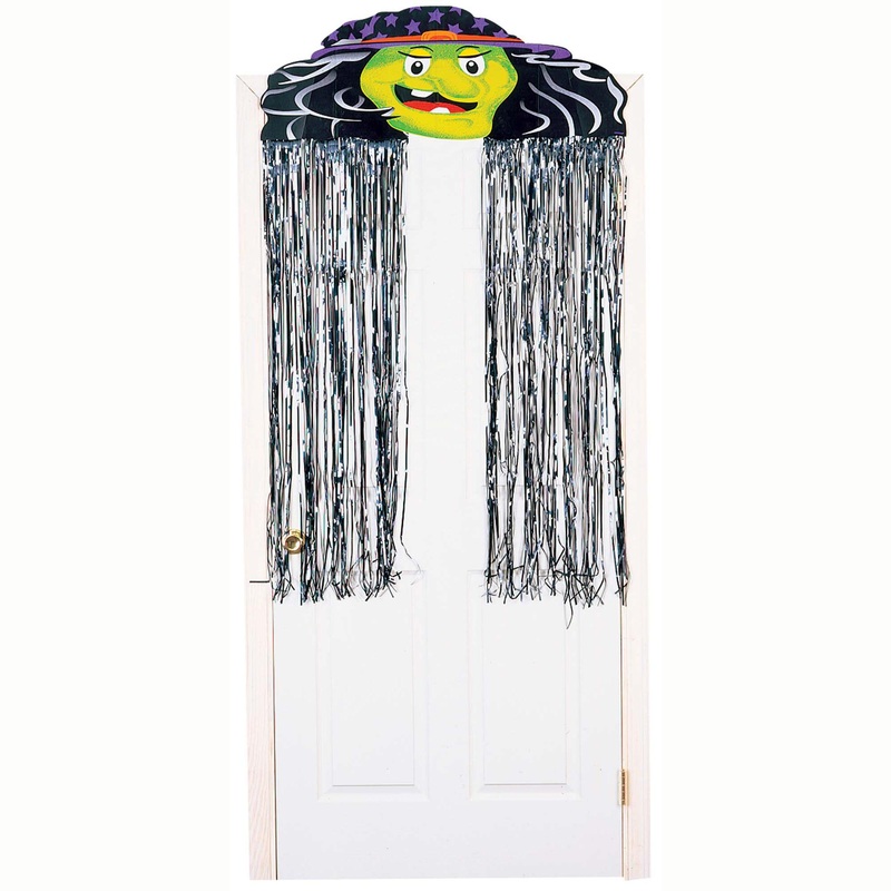 Witch Decorative Foil Door Curtain 3 x 4.5ft