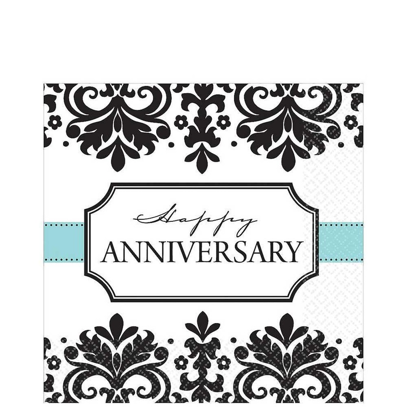 Always & Forever Happy Anniversary Lunch Tissues