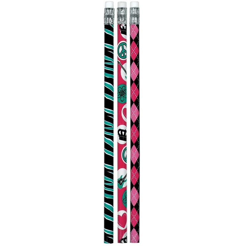 Rocker Princess Pencil Favors 12pcs