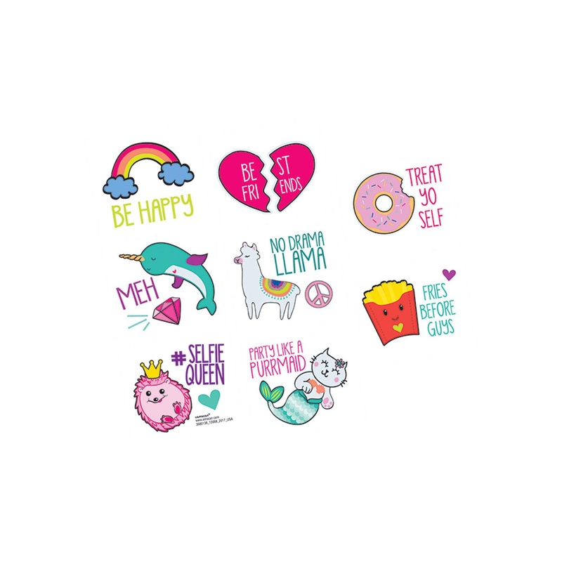 Selfie Celebration Tattoo Favors 8pcs