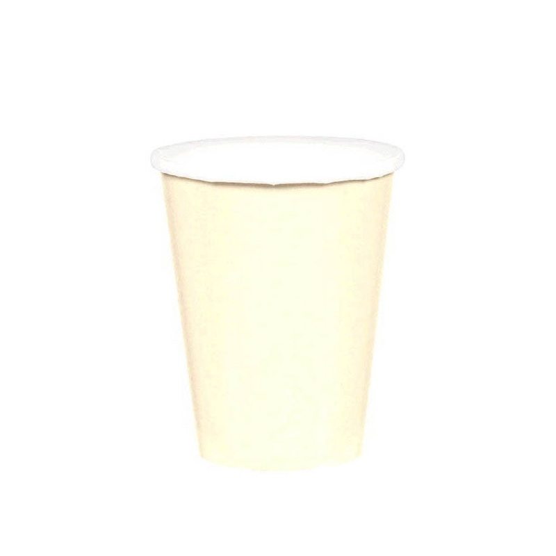 Vanilla Crme Party Paper Cups 9oz 20pcs