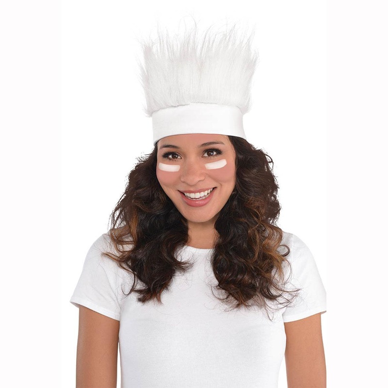 White Crazy Hair Headband