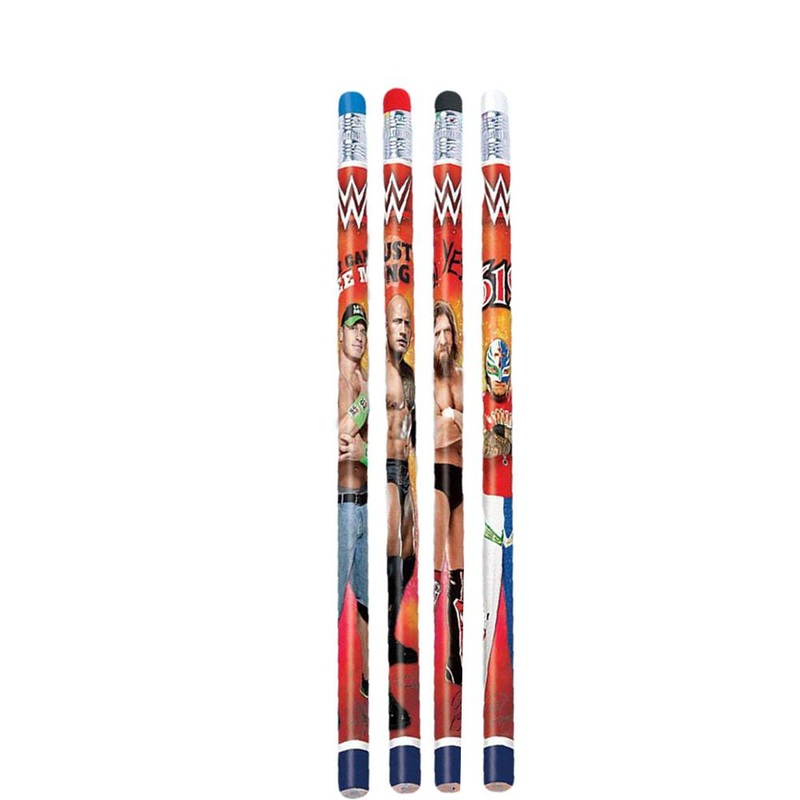 WWE Party Pencil Favors 12pcs