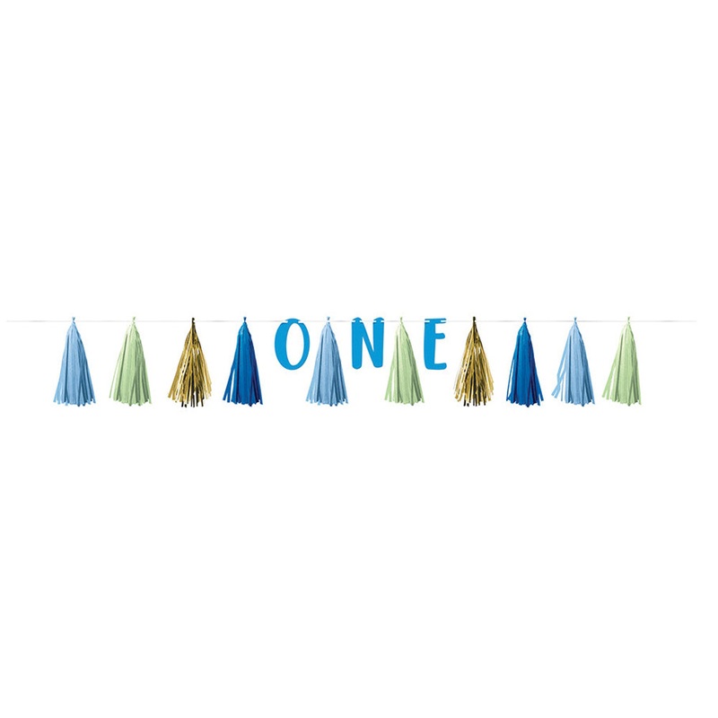 1st Birthday Boy Tassel Garland