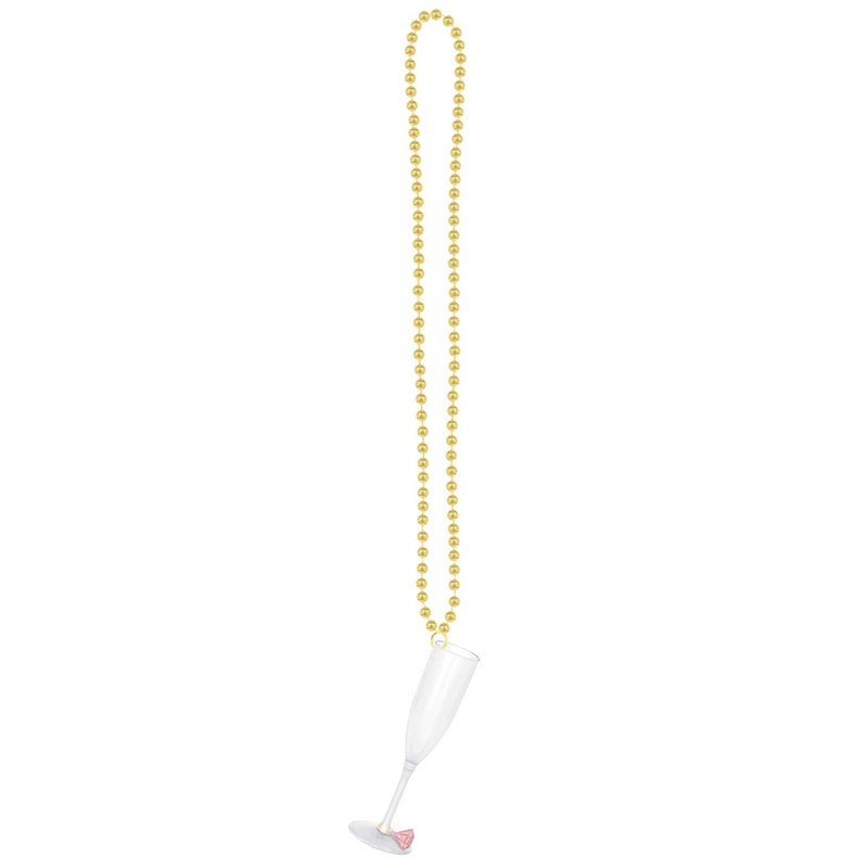 Bachelorette Champagne Plastic Necklace