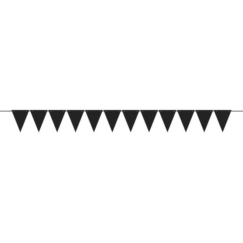 Black Mini Paper Pennant Banner