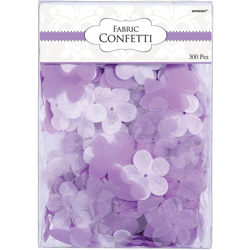 Butterfly Flower Fabric Lilac Confetti