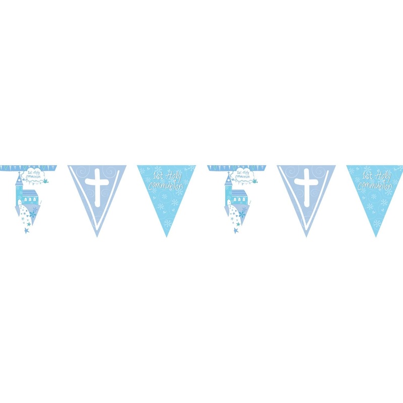 Communion Church Blue Pennant Banner