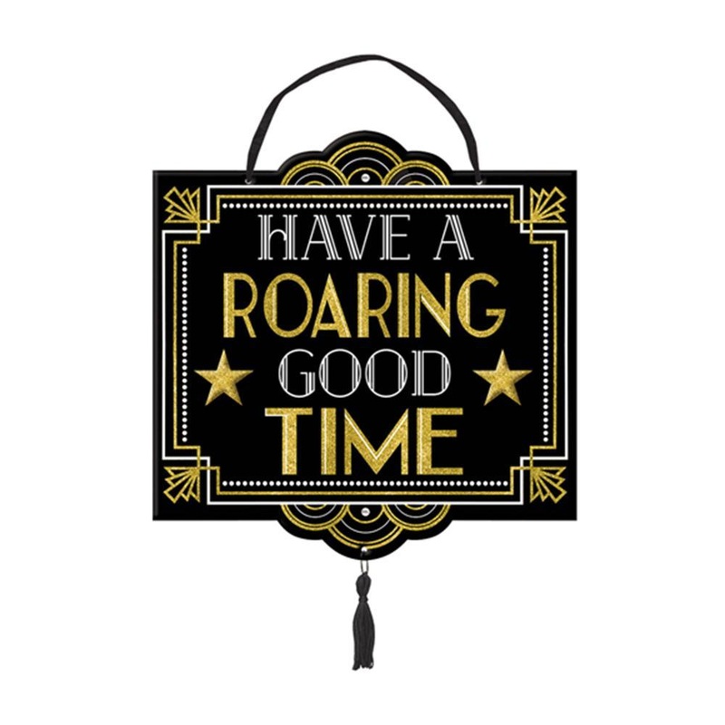 Glitz & Glam Glitter Sign With Ribbon Hanger