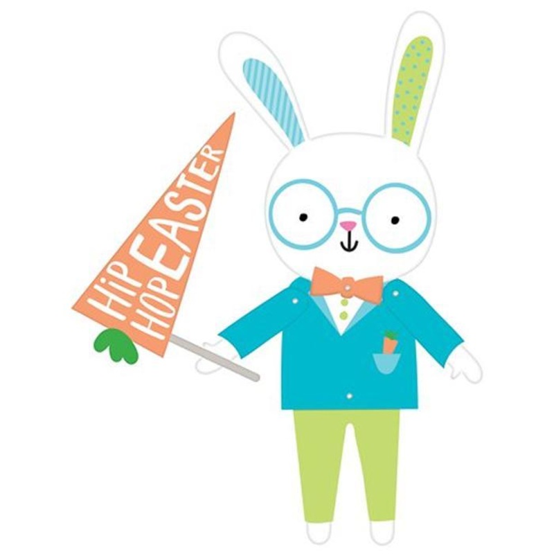 Hello Easter Bunny Joined Cutouts
