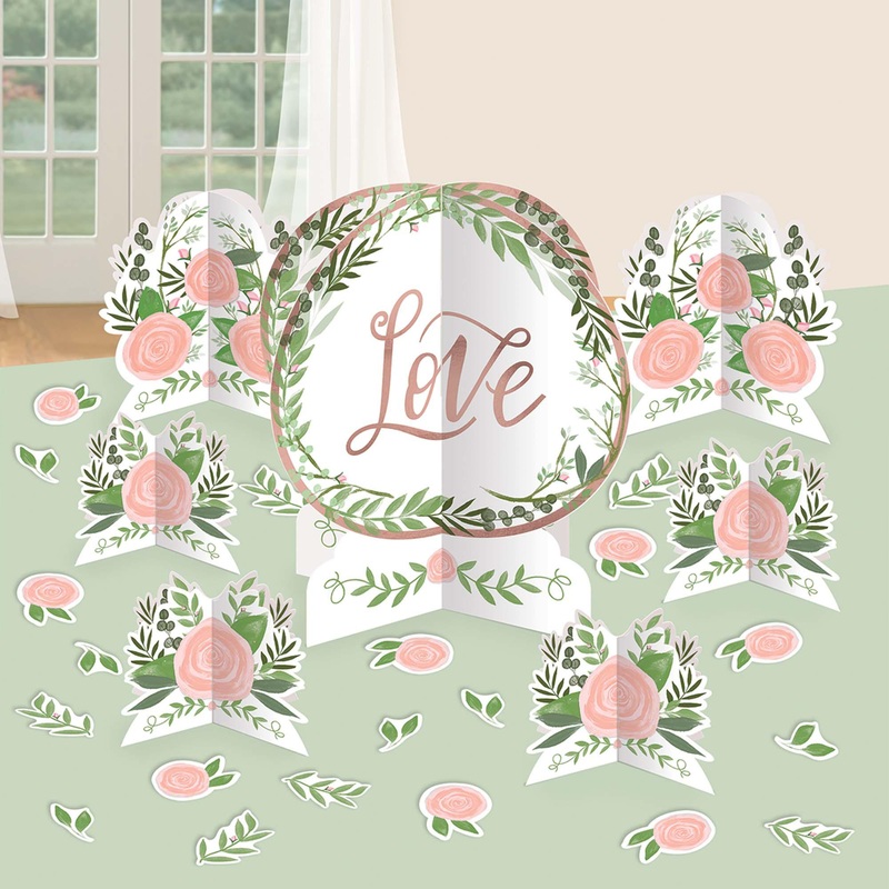 Love and Leaves Table Centerpiece Decorating Kit