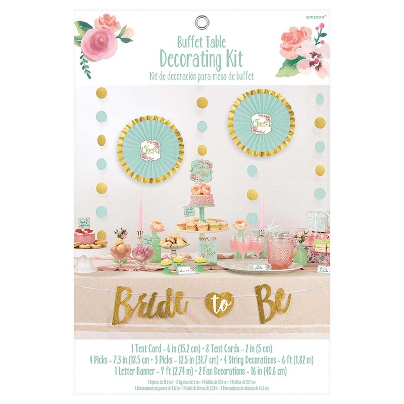 Mint To Be Buffet Table Decorating Kit