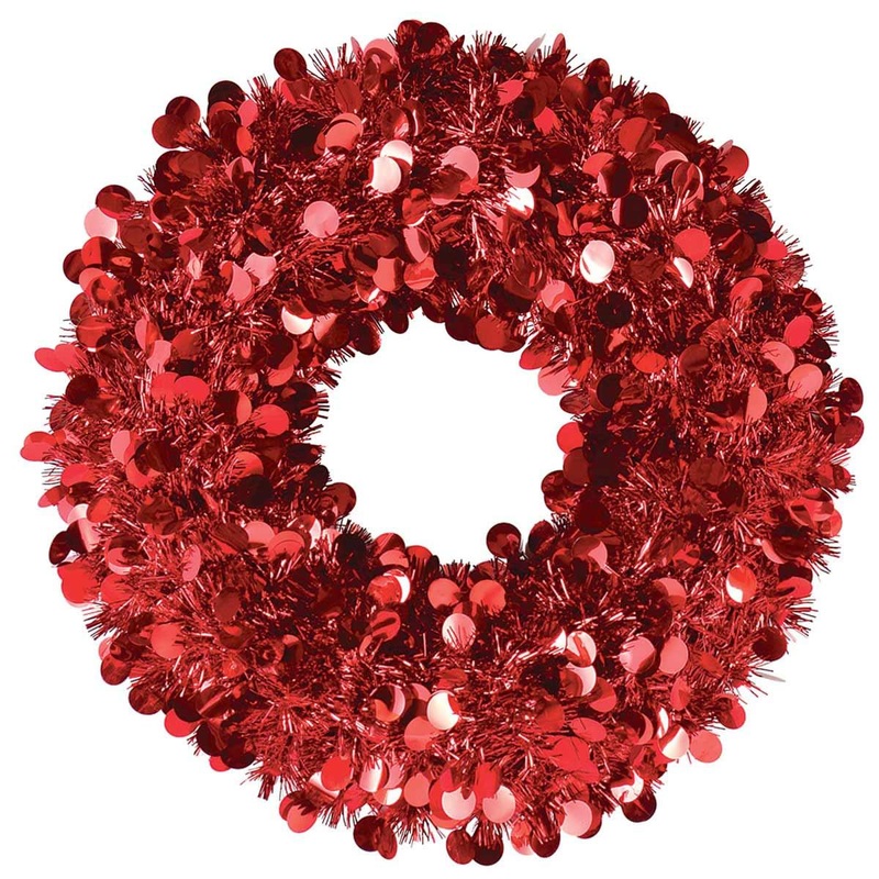 Red Jumbo Wreath 17in