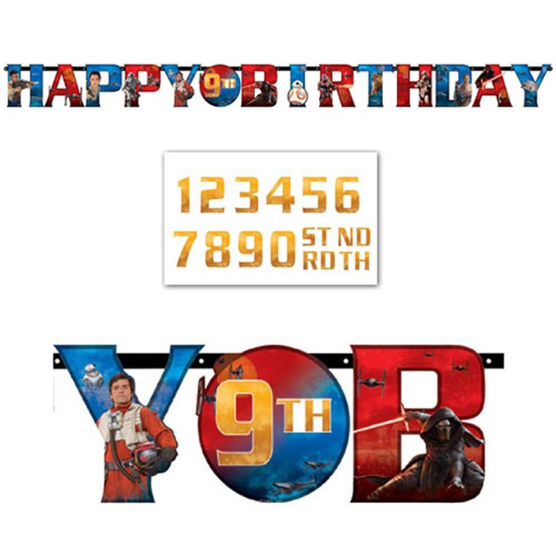 Star Wars VII Jumbo Letter Banner
