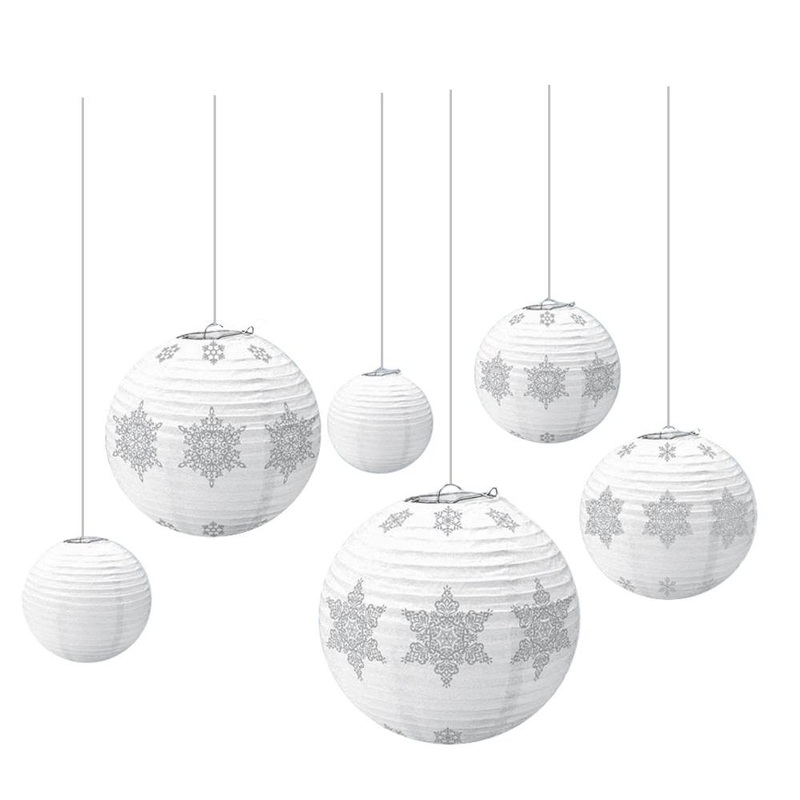 Winter Icon Paper Lanterns 6pcs