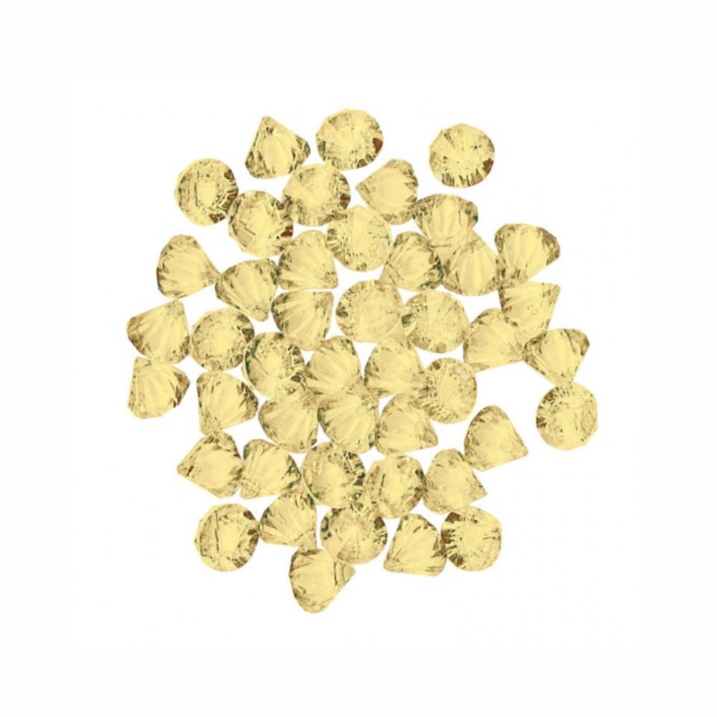 Yellow Sunshine Gems Acrylic Diamonds Confetti