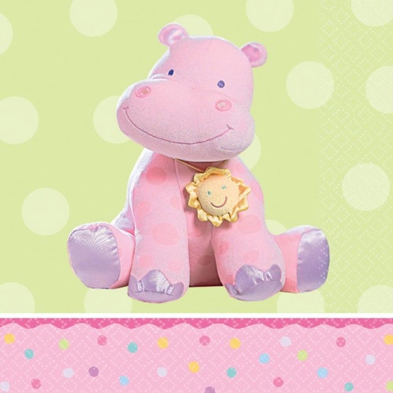 Teeny Tiny Girl Beverage Tissues 16pcs
